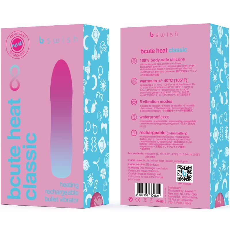 B SWISH - BCUTE INFINITE HEAT CLASSIC HEATABLE VIBRATOR PINK - Toys "n" Us