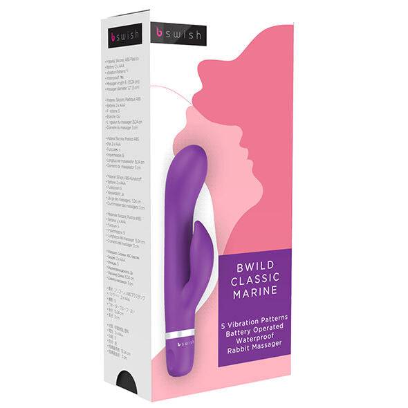 B SWISH - BWILD CLASSIC MARINE COELHO VIBRADOR ROXO - Toys "n" Us