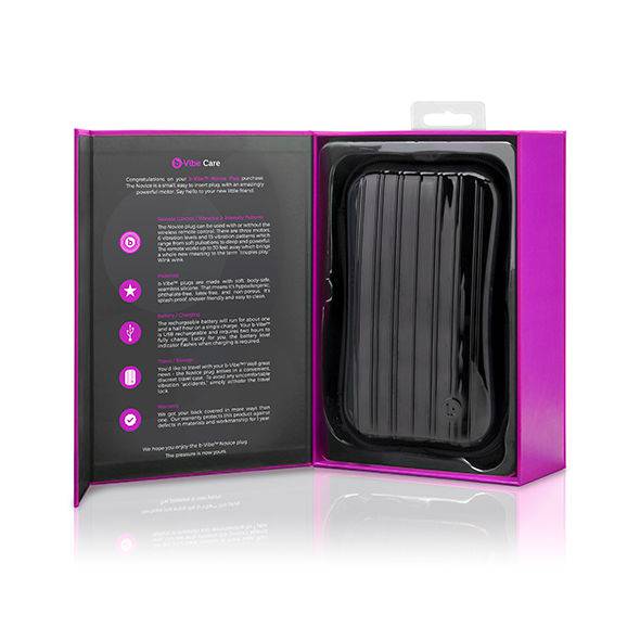 B - VIBE - NOVICE CONTROLE REMOTO PLUG ANAL FÚCSIA - Toys "n" Us