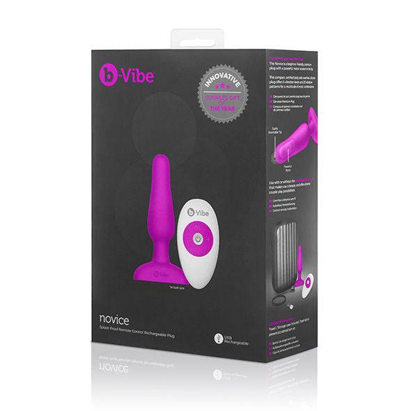 B - VIBE - NOVICE CONTROLE REMOTO PLUG ANAL FÚCSIA - Toys "n" Us