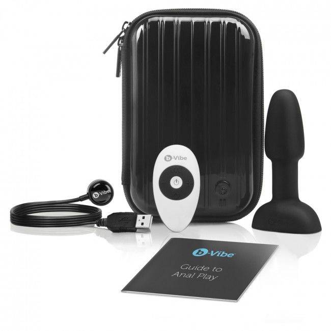 B - VIBE - PLUG ANAL DE CONTROLE REMOTO RIMMING PETITE PRETO - Toys "n" Us