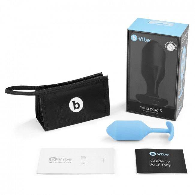 B - VIBE - PLUG ANAL SNUG 3 AZUL CÉU - Toys "n" Us