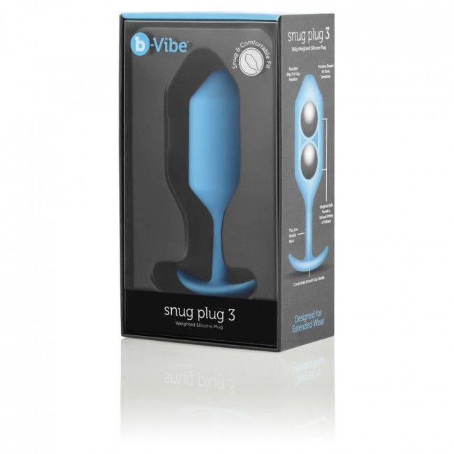 B - VIBE - PLUG ANAL SNUG 3 AZUL CÉU - Toys "n" Us