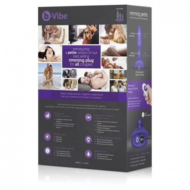 B - VIBE - RIMMING CONTROLE REMOTO PLUG ANAL PETITE LILAC - Toys "n" Us