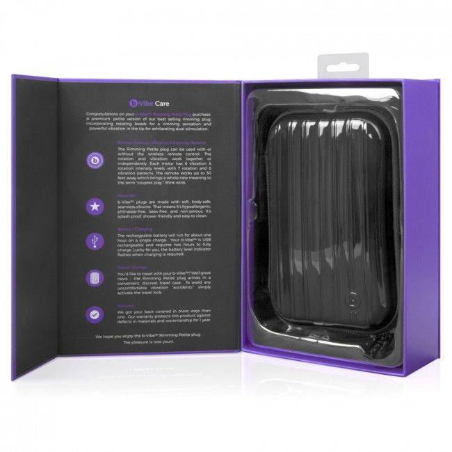 B - VIBE - RIMMING CONTROLE REMOTO PLUG ANAL PETITE LILAC - Toys "n" Us
