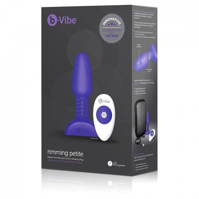 B - VIBE - RIMMING CONTROLE REMOTO PLUG ANAL PETITE LILAC - Toys "n" Us