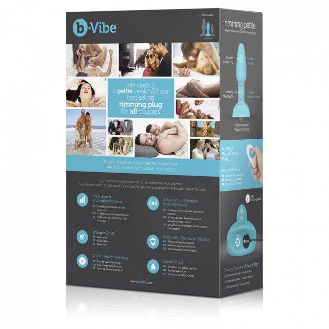 B - VIBE - RIMMING CONTROLE REMOTO PLUG ANAL PETITE TEAL - Toys "n" Us