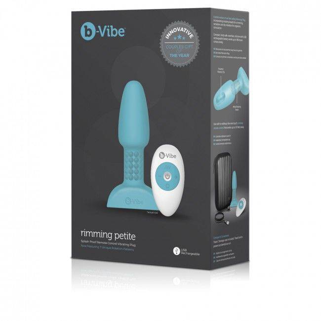 B - VIBE - RIMMING CONTROLE REMOTO PLUG ANAL PETITE TEAL - Toys "n" Us