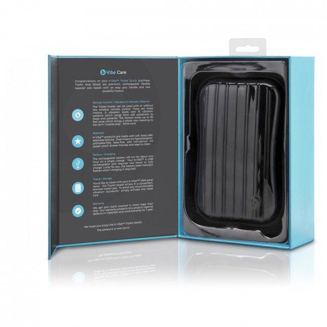 B - VIBE - TRIPLET ANAL CONTAS DE CONTROLE REMOTO PRETAS - Toys "n" Us