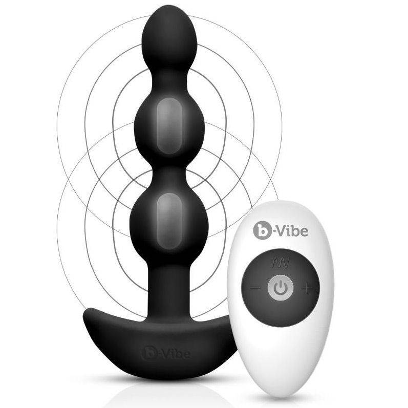 B - VIBE - TRIPLET ANAL CONTAS DE CONTROLE REMOTO PRETAS - Toys "n" Us