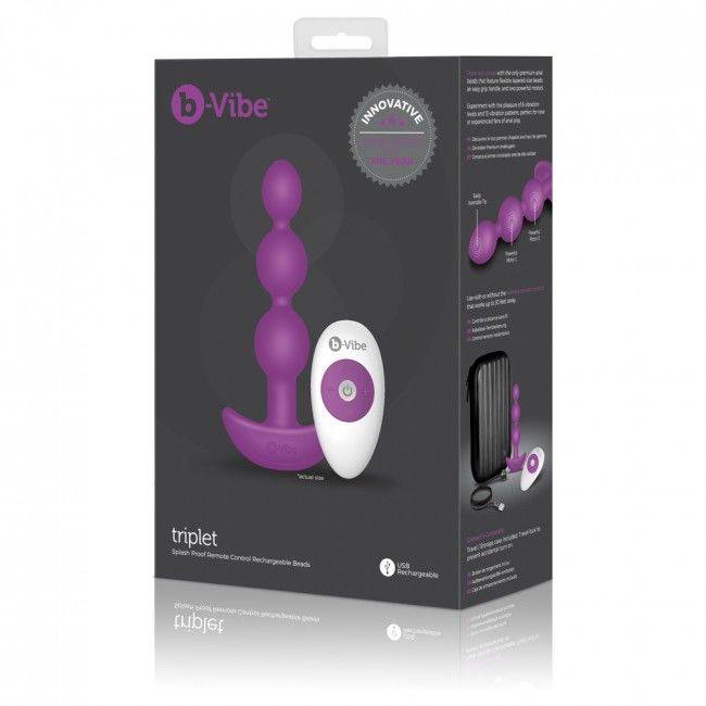 B - VIBE - TRIPLET ANAL CONTAS DE CONTROLE REMOTO ROSA - Toys "n" Us