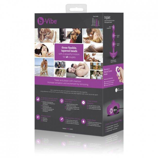 B - VIBE - TRIPLET ANAL CONTAS DE CONTROLE REMOTO ROSA - Toys "n" Us