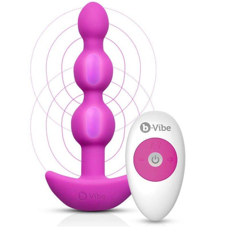 B - VIBE - TRIPLET ANAL CONTAS DE CONTROLE REMOTO ROSA - Toys "n" Us