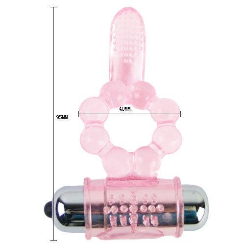 BAILE - ANEL DE SILICONE 10 RITMOS DE LÍNGUA COM VIBRAO ROSA - Toys "n" Us