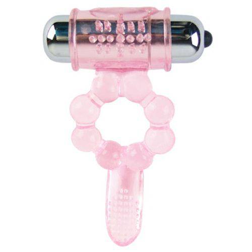 BAILE - ANEL DE SILICONE 10 RITMOS DE LÍNGUA COM VIBRAO ROSA - Toys "n" Us