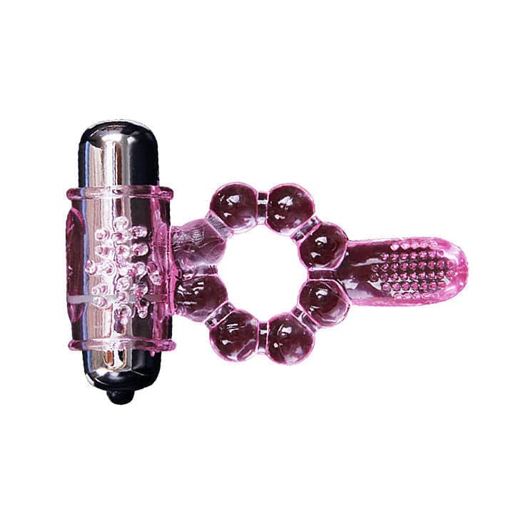 BAILE - ANEL DE SILICONE 10 RITMOS DE LÍNGUA COM VIBRAO ROSA - Toys "n" Us