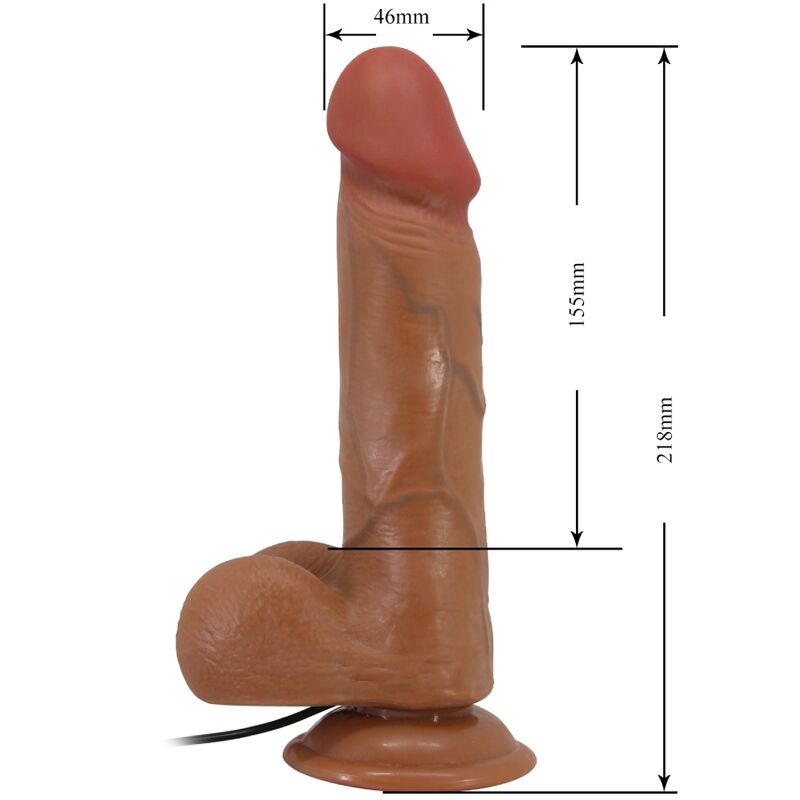 BAILE - BAHAMUT REALISTIC VIBRATOR 21.8 CM FLESH REMOTE CONTROL - Toys "n" Us