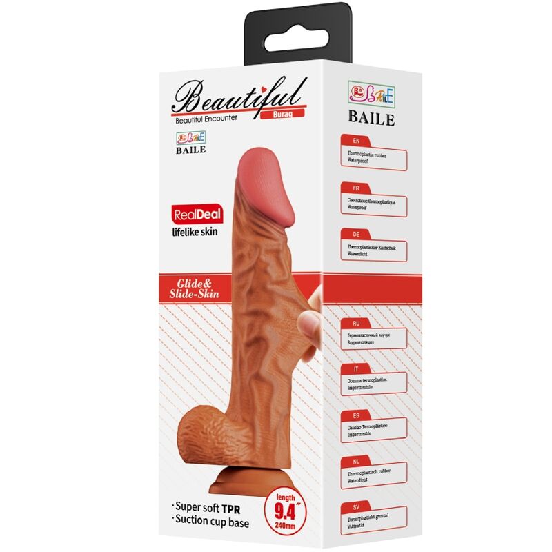 BAILE - BURAQ REALISTIC DILDO 24 CM FLESH - Toys "n" Us