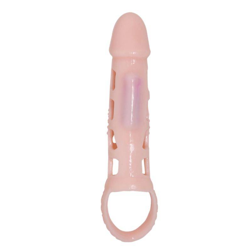 BAILE - CAPA EXTENSORA DE PÊNIS COM VIBRAO E ALA NATURAL 13.5 CM - Toys "n" Us