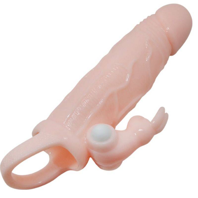 BAILE - CAPA PARA PÊNIS BRAVE MAN COM COELHO E CARNE DE MOTOR DUPLO 16.5 CM - Toys "n" Us