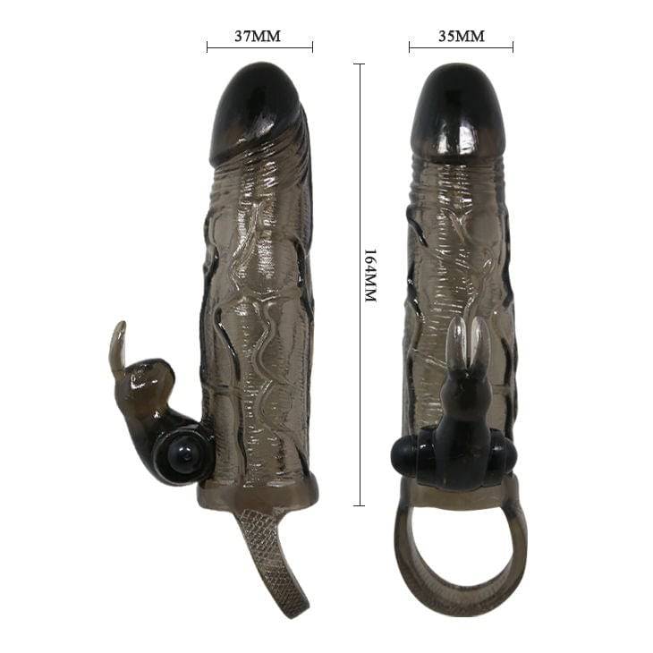 BAILE - CAPA PARA PÉNIS BRAVE MAN COM COELHO PRETO 16.5 CM - Toys "n" Us