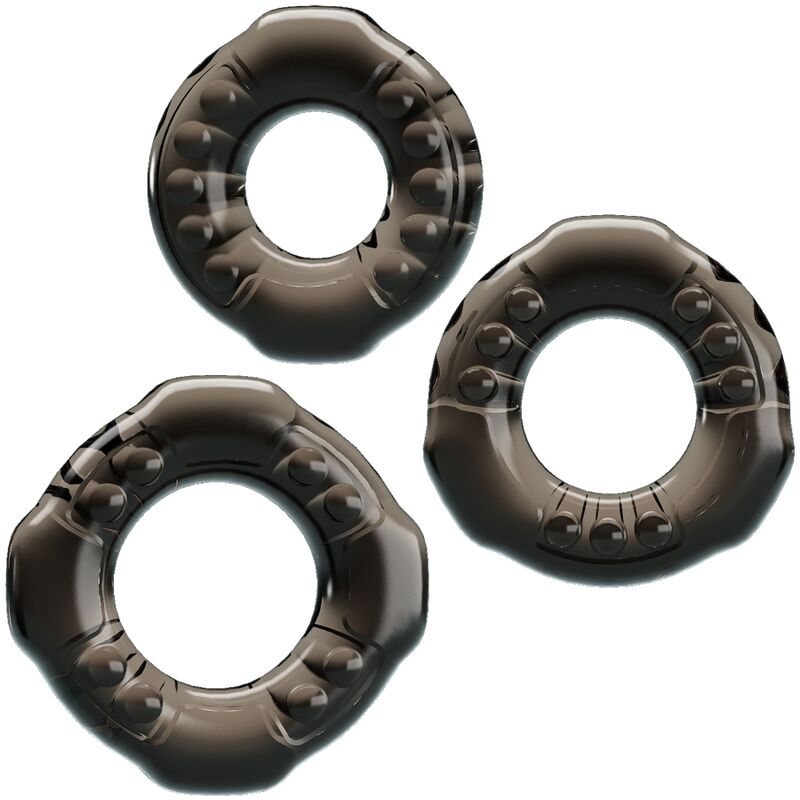 BAILE - COCK RINGS YVONNE CONJUNTO 3 ANÉIS PARA PÉNIS - Toys "n" Us