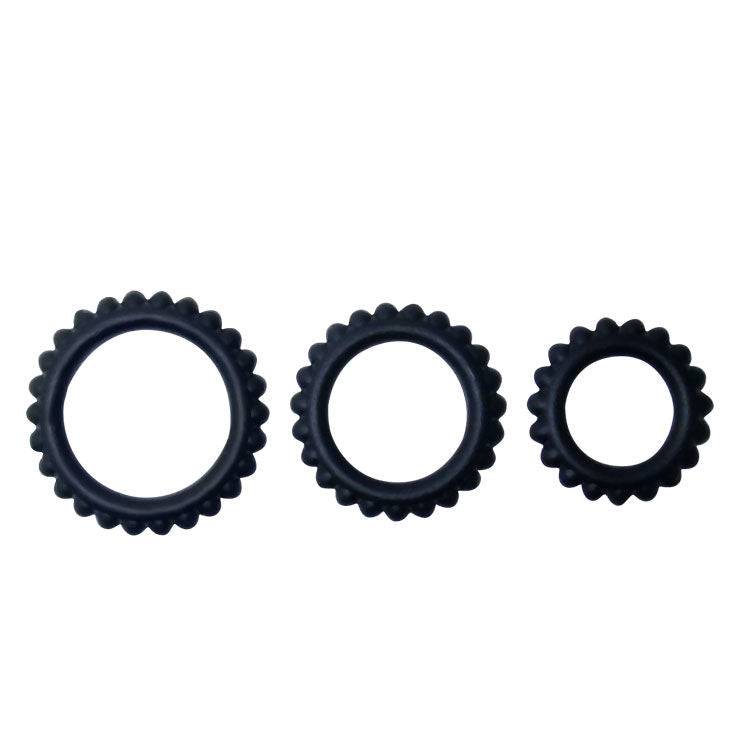BAILE - CONJUNTO TITAN 3PCS ANEL PARA GALO PRETO 2.8 + 2.4 + 1.9 CM - Toys "n" Us