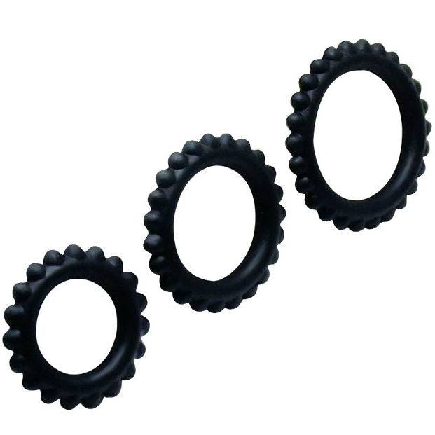 BAILE - CONJUNTO TITAN 3PCS ANEL PARA GALO PRETO 2.8 + 2.4 + 1.9 CM - Toys "n" Us