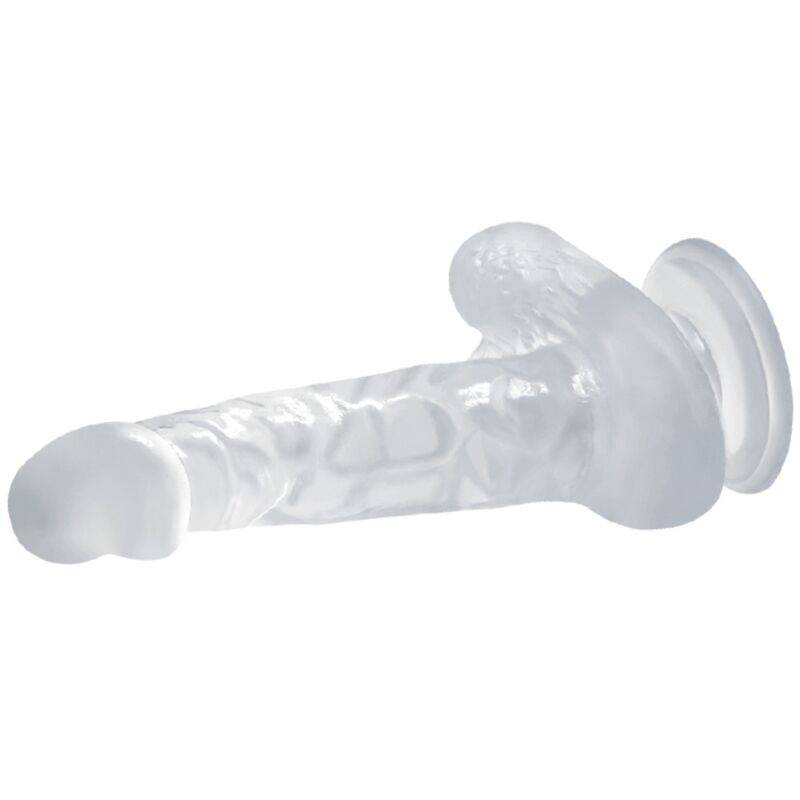 BAILE - DILDO REALÍSTICO COM VENTOSA E TESTÍCULOS 16.7 CM TRANSPARENTE - Toys "n" Us