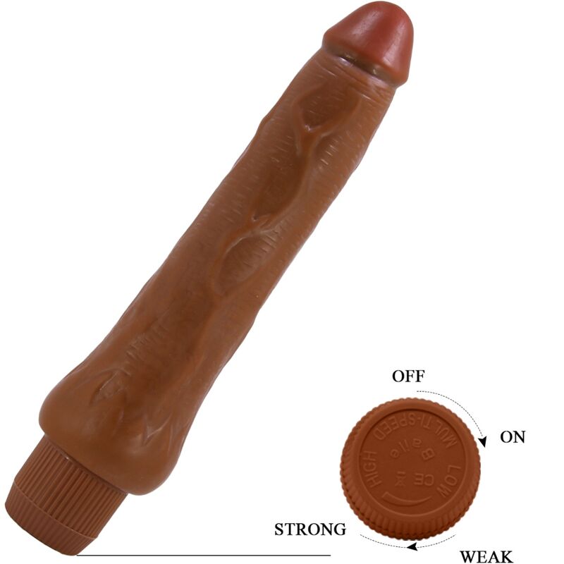 BAILE - DRYAD REALISTIC VIBRATOR 25 CM MULATTO - Toys "n" Us