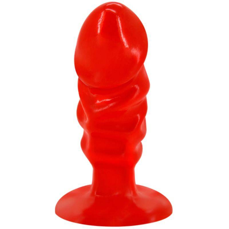 BAILE - PLUG ANAL UNISEXO COM VENTOSA VERMELHA - Toys "n" Us