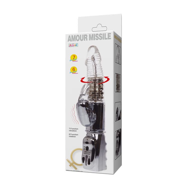 BAILE - ROTADOR TRANSPARENTE AMOUR MISSILE 26.5 CM - Toys "n" Us