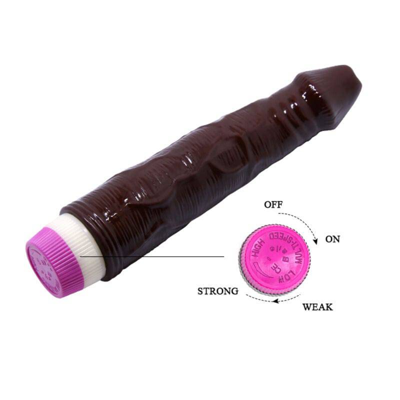 BAILE - VIBRADOR WAVES OF PLEASURE 23 CM CASTANHO - Toys "n" Us