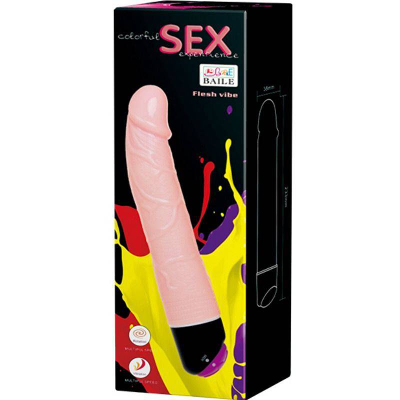 BAILE - VIBRAO E ROTAO SEXUAL COLORIDA 24 CM - Toys "n" Us