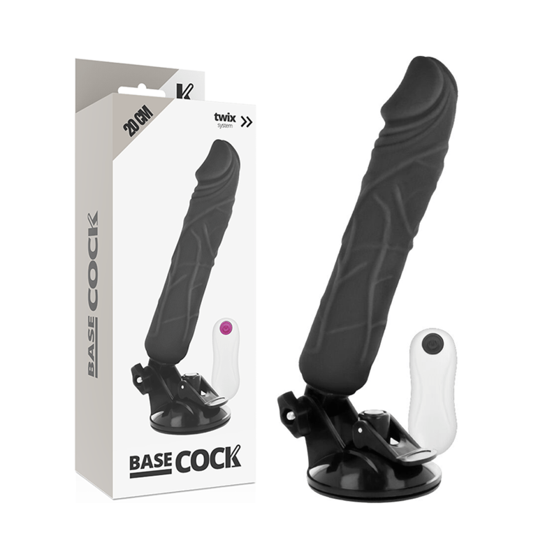 BASECOCK - VIBRADOR DE CONTROLE REMOTO NATURAL REALISTA 20 CM - O - 4 CM - Toys "n" Us