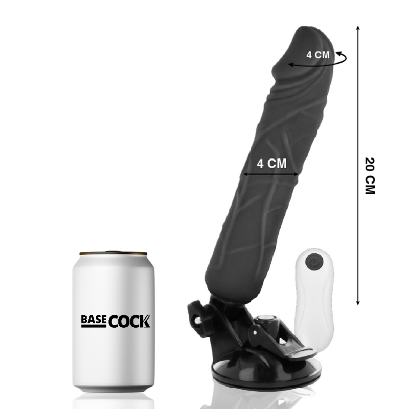 BASECOCK - VIBRADOR DE CONTROLE REMOTO NATURAL REALISTA 20 CM - O - 4 CM - Toys "n" Us