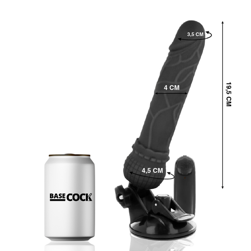 BASECOCK - VIBRADOR DE CONTROLE REMOTO NATURAL REALISTA BASECOCK 19,5 CM - Toys "n" Us