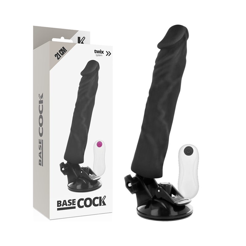 BASECOCK - VIBRADOR REALÍSTICO CONTROLE REMOTO NATURAL 21 CM - O - 4 CM - Toys "n" Us