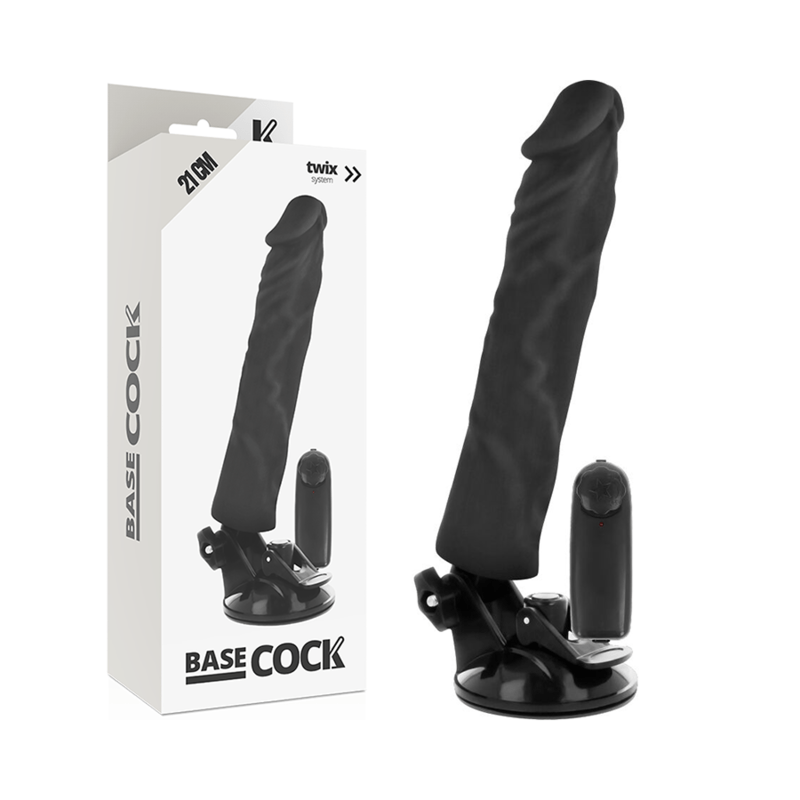 BASECOCK - VIBRADOR REALÍSTICO CONTROLE REMOTO NATURAL 21 CM - O - 4 CM - Toys "n" Us