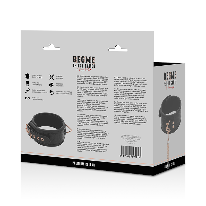 BEGME - BLACK EDITION PREMIUM COLAR DE COURO VEGAN - Toys "n" Us