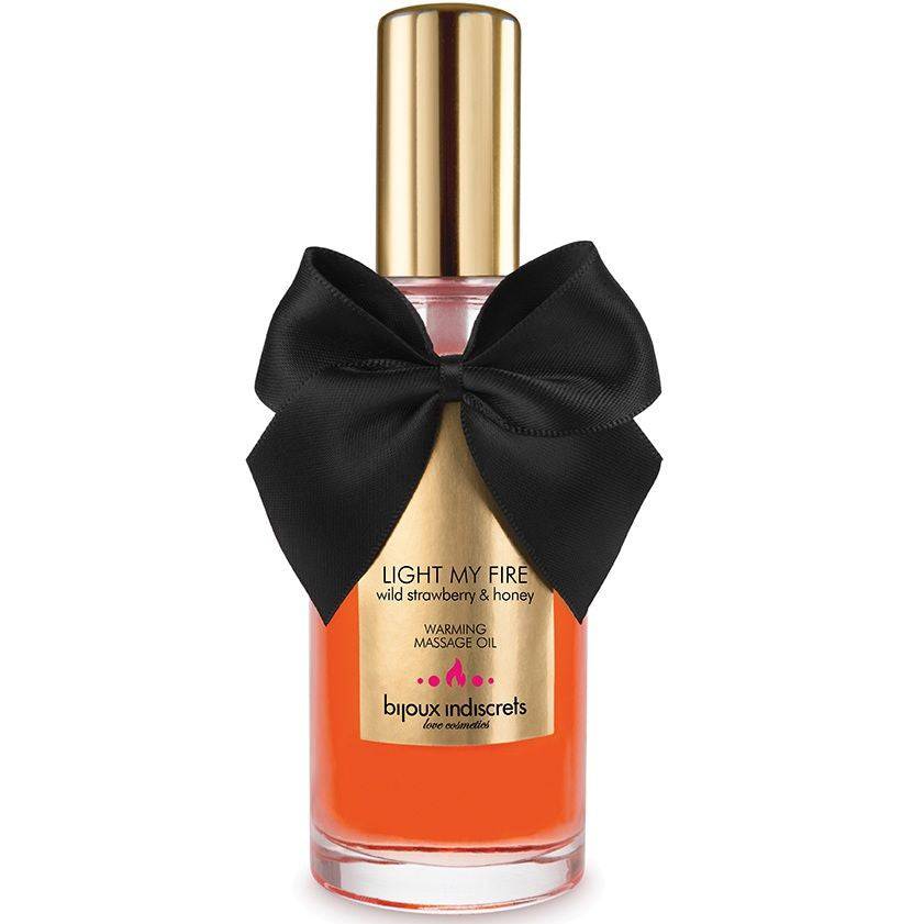 BIJOUX - ÓLEO DE MASSAGEM EFEITO CALOR AROMA DE MORANGO - Toys "n" Us
