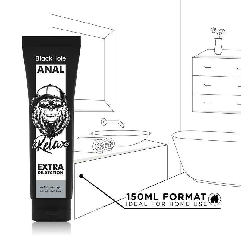 BLACK HOLE - GEL BASE DE ÁGUA DILATAÇÃO ANAL 150 ML - Toys "n" Us