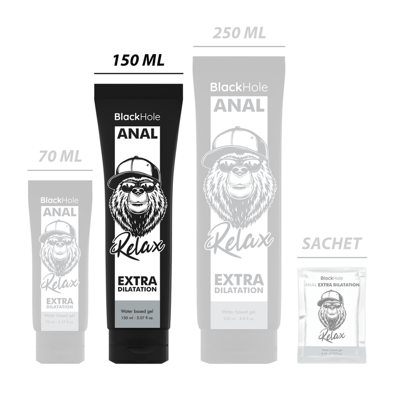 BLACK HOLE - GEL BASE DE ÁGUA DILATAÇÃO ANAL 150 ML - Toys "n" Us