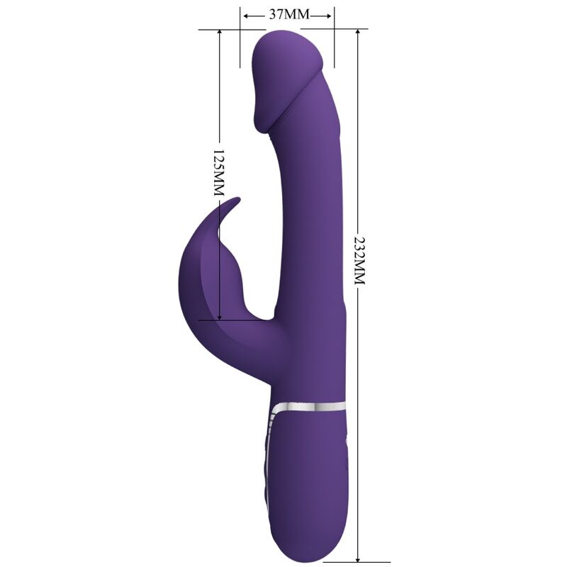 BONITO AMOR - KAMPAS COELHO VIBRADOR MULTIFUNÇÃO 3 EM 1 COM LÍNGUA VIOLETA - Toys "n" Us