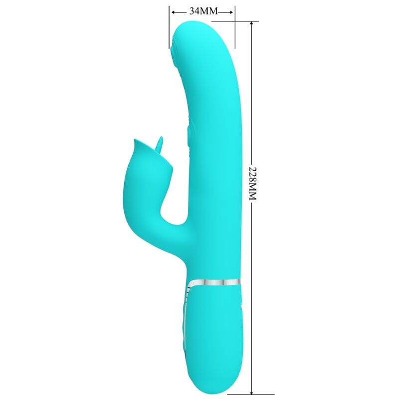 BONITO AMOR - VIBRADOR DE COELHO COM LAMBIDA AQUA VERDE - Toys "n" Us