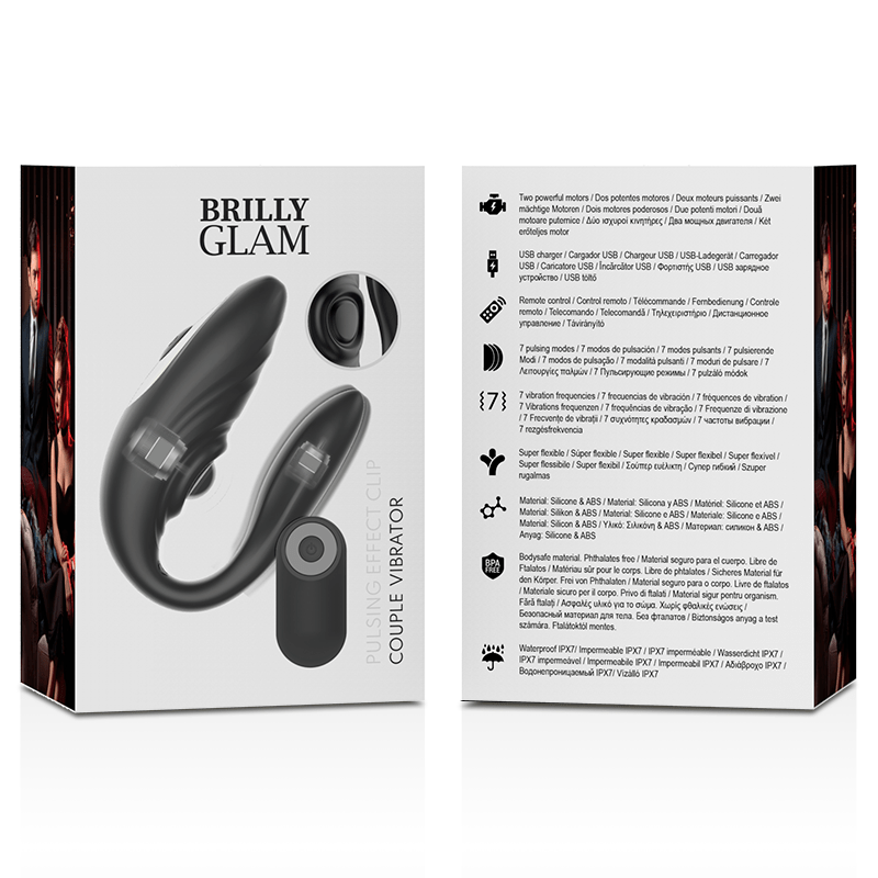 BRILLY GLAM - CONTROLE REMOTO PULSANTE E VIBRATÓRIO DE CASAL - Toys "n" Us