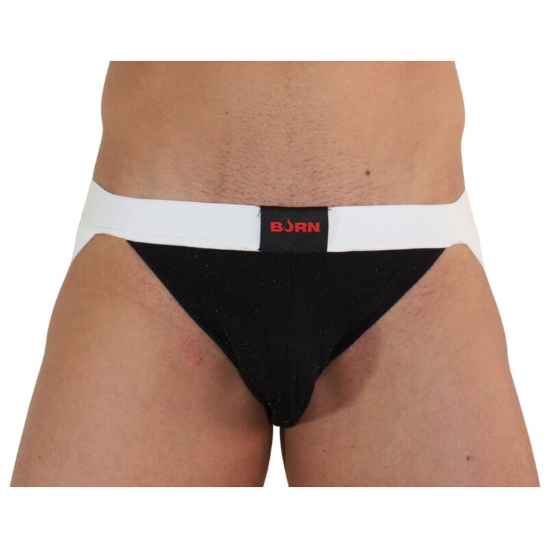 BURN - 004 JOCK SHINY BLACK / WHITE XL - Toys "n" Us