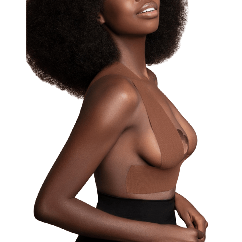 BYE - BRA - BODY CINTA 5 M X 6.5 CM + 3 PARES DE PEZONERAS MARRON - Toys "n" Us