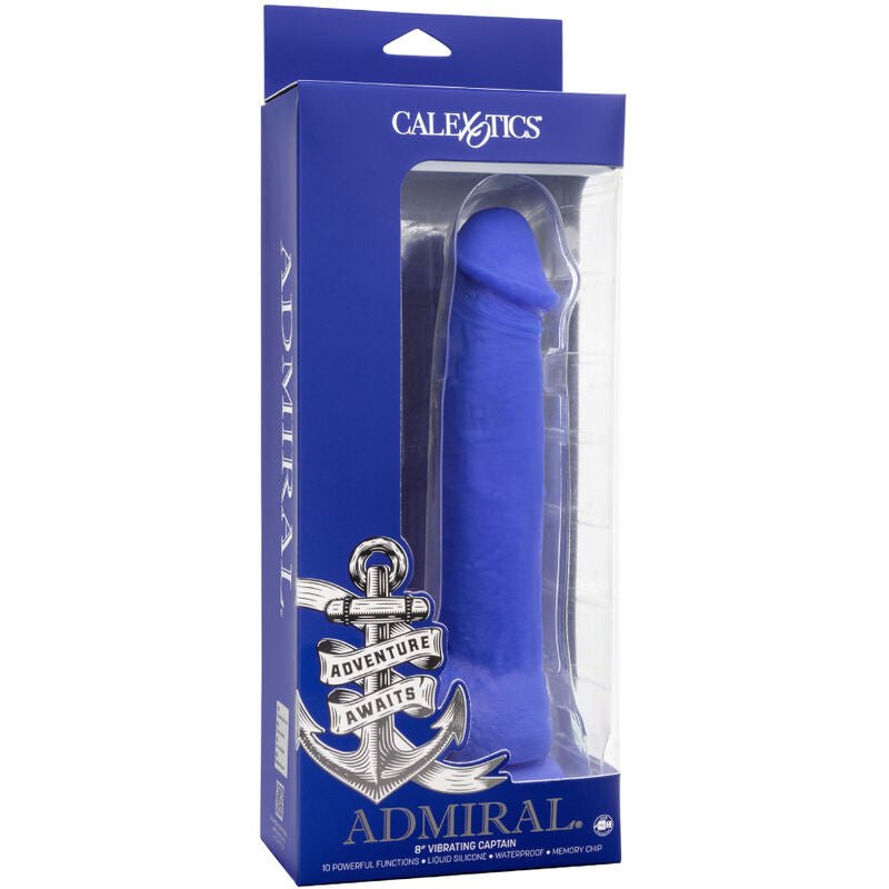 CALEXOTICS - ADMIRAL CAPTAIN REALISTIC DILDO VIBRADOR AZUL - Toys "n" Us