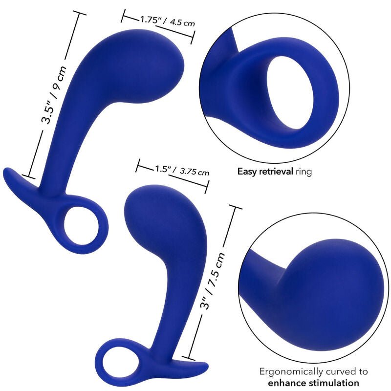 CALEXOTICS - ADMIRAL CONJUNTO 2 PLUG ANAL AZUL - Toys "n" Us